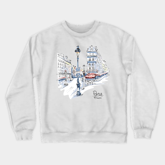 I Love Paris Crewneck Sweatshirt by osmansargin